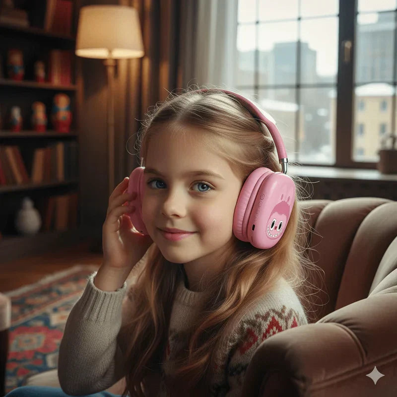 LABUBU - Wireless Bluetooth Headphones close-up view - BK Choice UAE