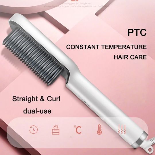 Hair Straightener Brush Fast Heating Anti-Scald | BK Choice