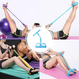 4-Tube Pedal Resistance Band(Free Shipping) close-up view - BK Choice UAE