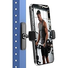 Magnetic Gym Phone Holder – 360° Adjustable Strong Grip Mount for iPhone & Android