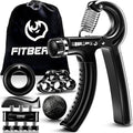 Hand Grip & Forearm Strengthener Set – 5 Pack