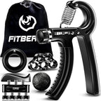 Hand Grip & Forearm Strengthener Set – 5 Pack