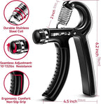 Hand Grip & Forearm Strengthener Set – 5 Pack