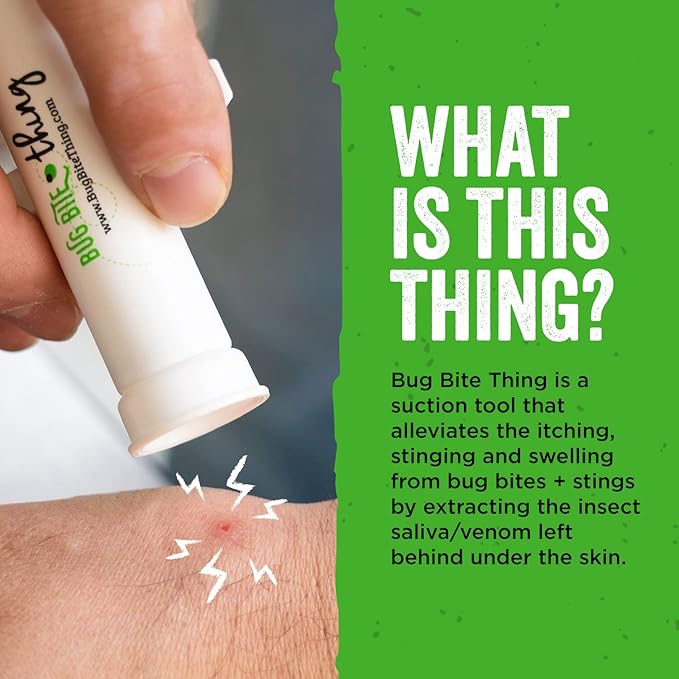 Insect Bite Relief Suction Tool – Natural Bug Bite & Bee Sting Extractor