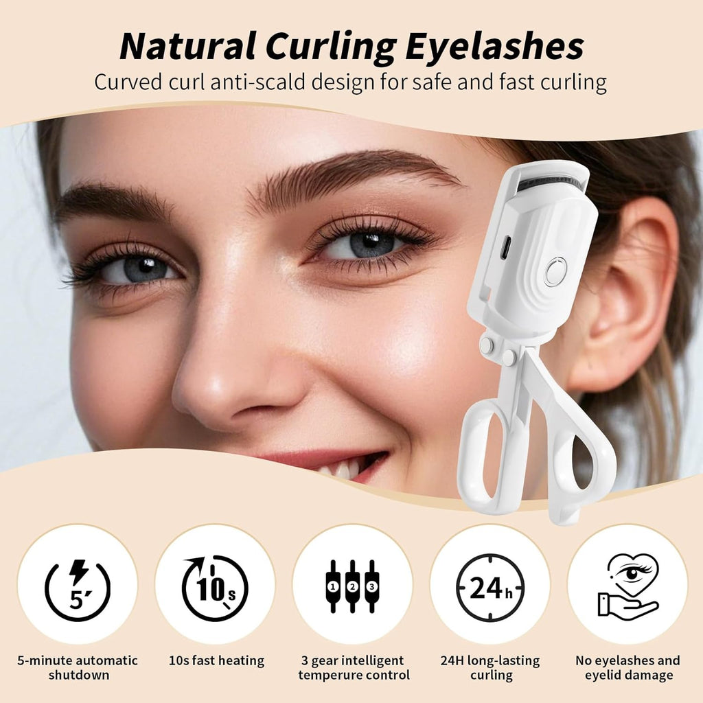 Heated Eyelash Curler – USB Rechargeable