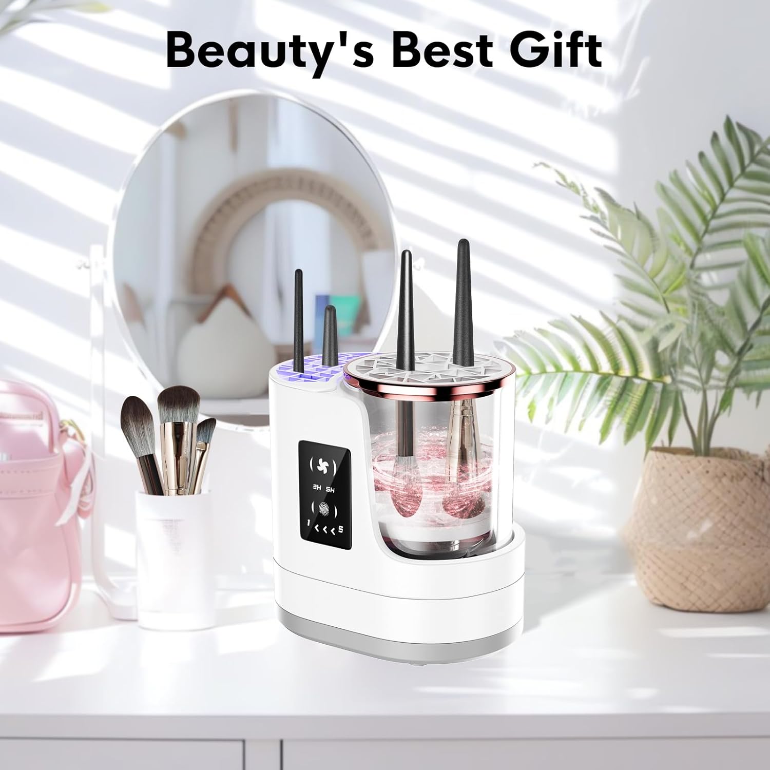 Electric Makeup Brush Cleaner – 3-in-1 USB