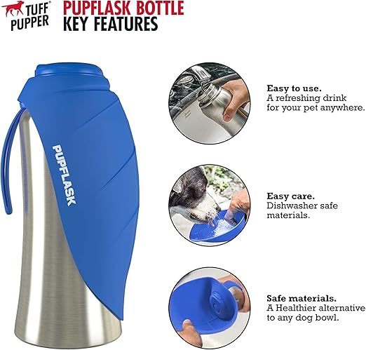 Large Pet Water Bottle Foldable Bowl All Dog Sizes | BK Choice