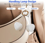 2PCS Rechargeable LED Heart Purse Light – Automatic Handbag Sensor Lamp