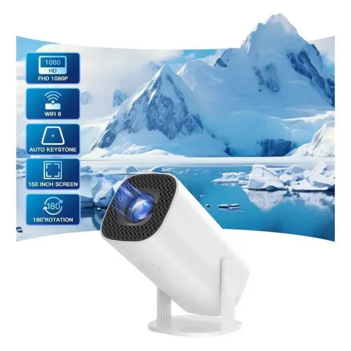 HY300 Pro Portable Smart Projector – 1080P Android Home Cinema | WiFi & Bluetooth