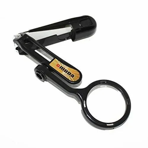 OMUDA Stainless Steel Nail Cutter with Magnifying Glass