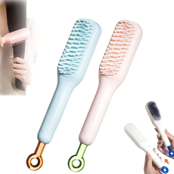 Self-Cleaning Anti-Static Hair Brush  | BK Choice