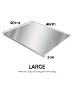 Food Grade Stainless Steel Cutting & Chopping Board – Large Non-Slip Kitchen Mat