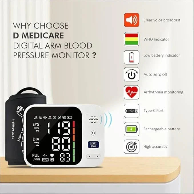 Digital Arm Blood Pressure Monitor product details - BK Choice UAE