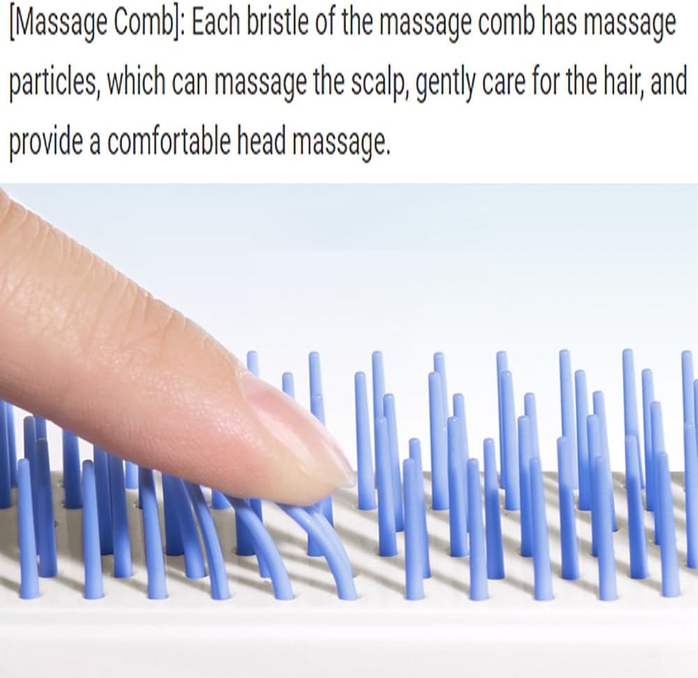 Self-Cleaning Anti-Static Hair Brush – Portable Detangling Massage Comb