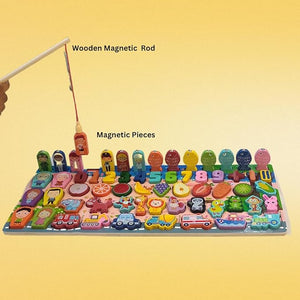 KidzLearn - 6-in-1 Traffic Matching & Counting Board close-up view - BK Choice UAE
