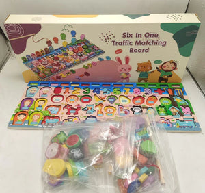 KidzLearn - 6-in-1 Traffic Matching & Counting Board product details - BK Choice UAE