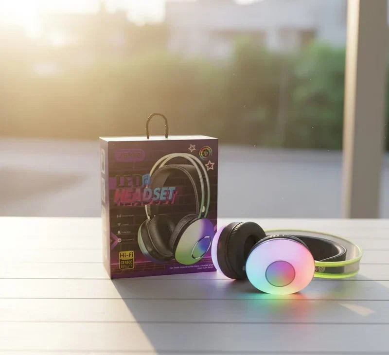 LED Wireless Headset close-up view - BK Choice UAE