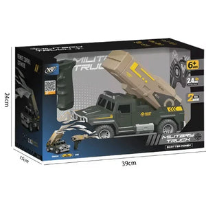 Remote Control Military Truck close-up view - BK Choice UAE