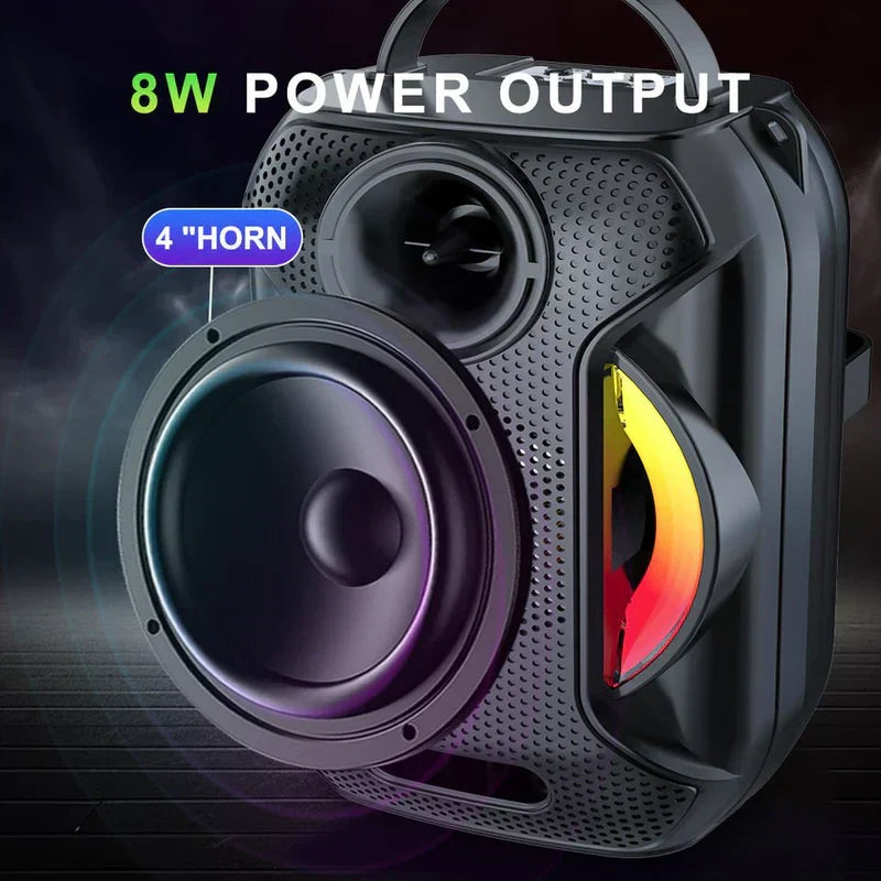 Sing-E - Portable Bluetooth Speaker with RGB Lights close-up view - BK Choice UAE