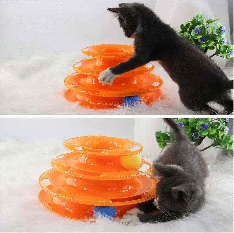 Tower of Track Cat Toy close-up view - BK Choice UAE